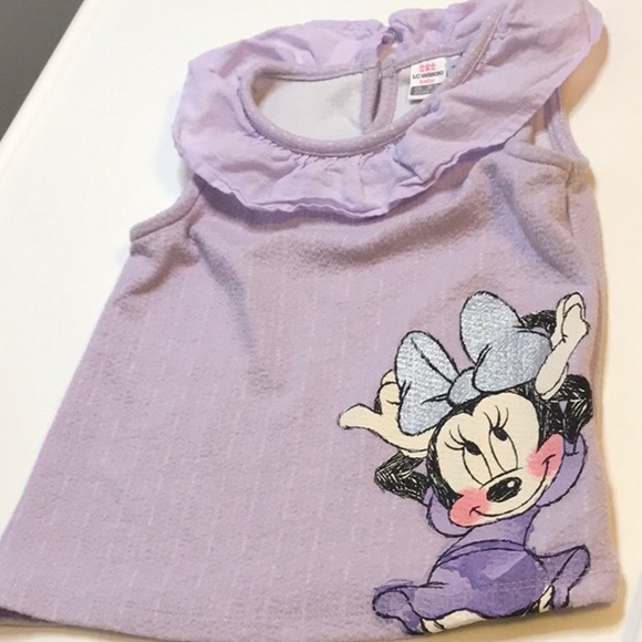 DISNEY MICKEY AND FRIENDS GIRL SIZE 24-36 MONTHS MINNIE SHORTS AND TOP SET - Picture 7 of 9